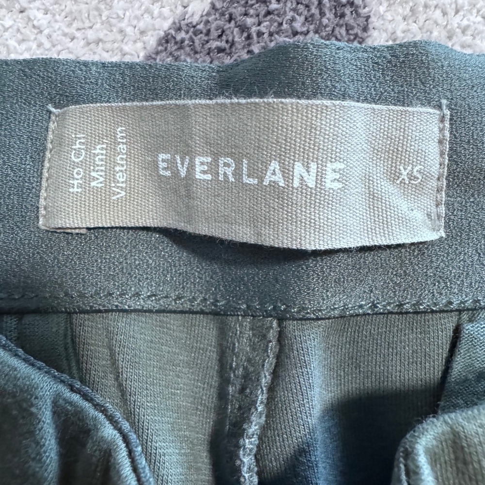 Everlane The Dream Pant‎ Green Size Small Pleat Crop - Picture 3 of 4